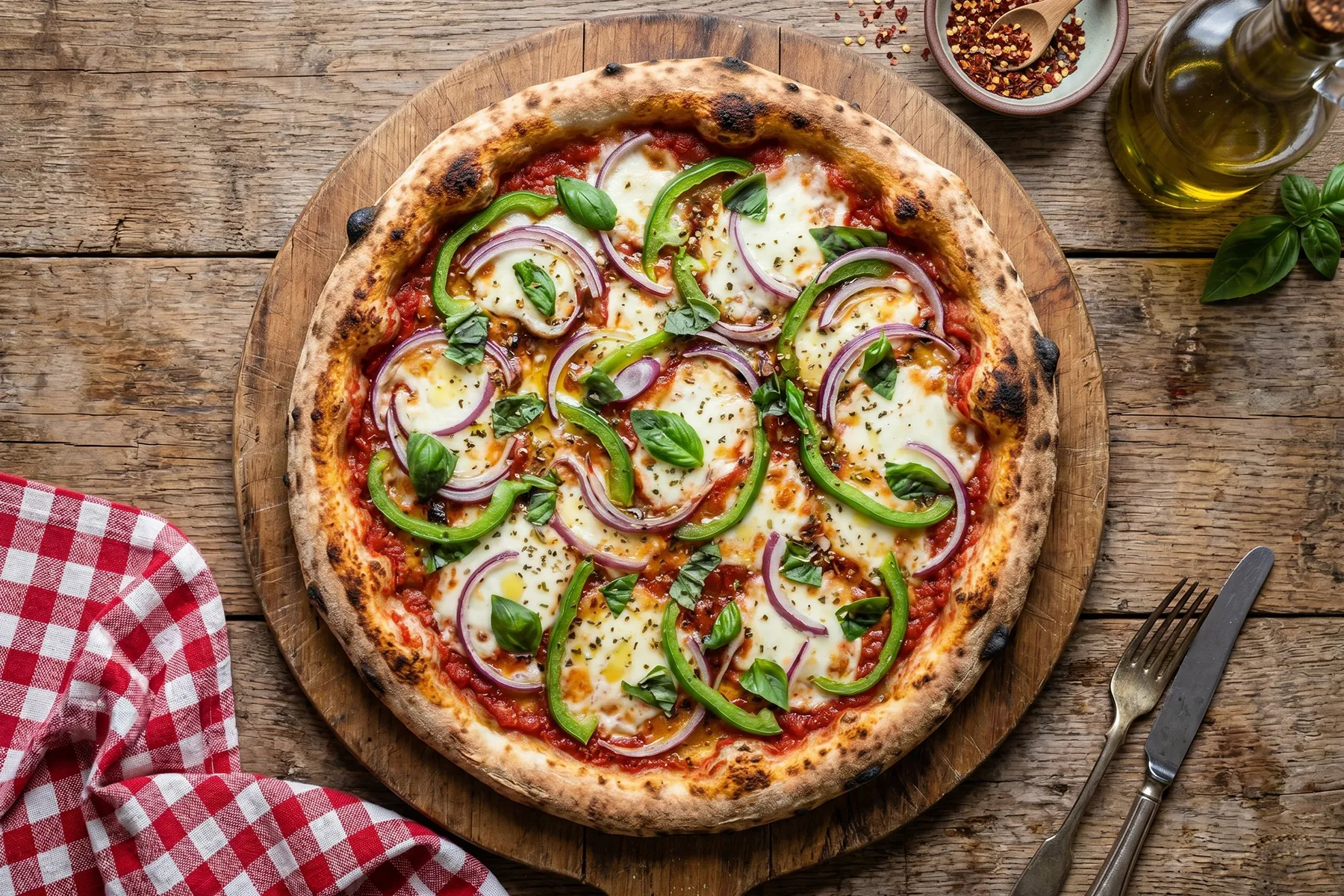 Onion Capsicum Pizza